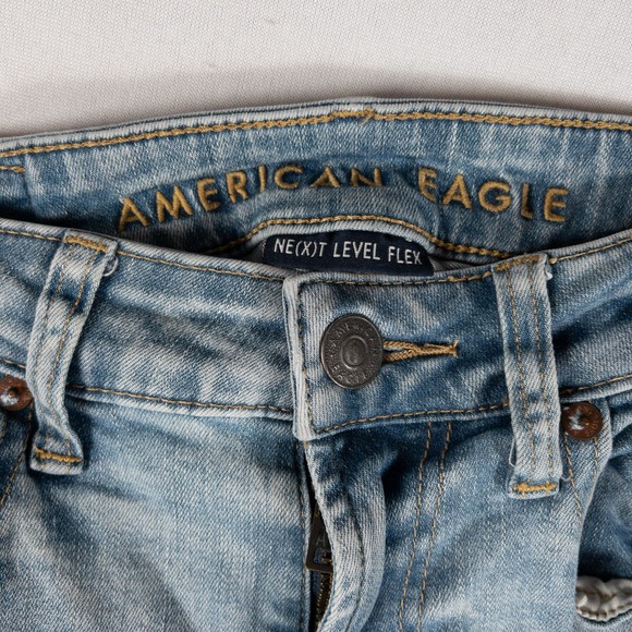 American Eagle Next Level Flex Skinny Jeans 28 x 30 Light Blue - Picture 2 of 4